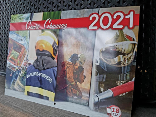 Retrouvez-nous en 2021 sur le calendrier des Pompiers de Couhé et Chaunay.